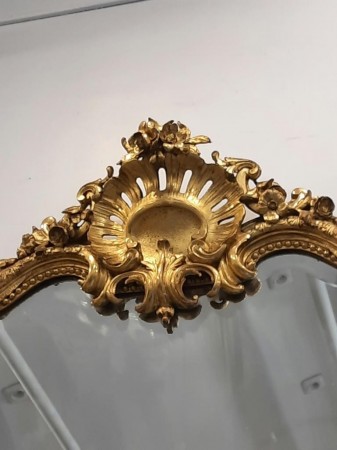 MIROIR ANCIEN LOUIS XV 2