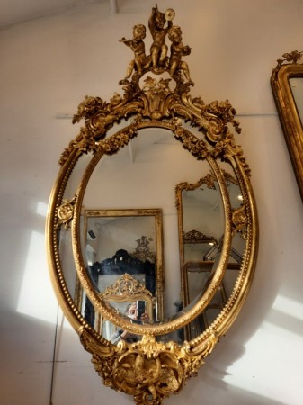Miroir antique Napoléon III...