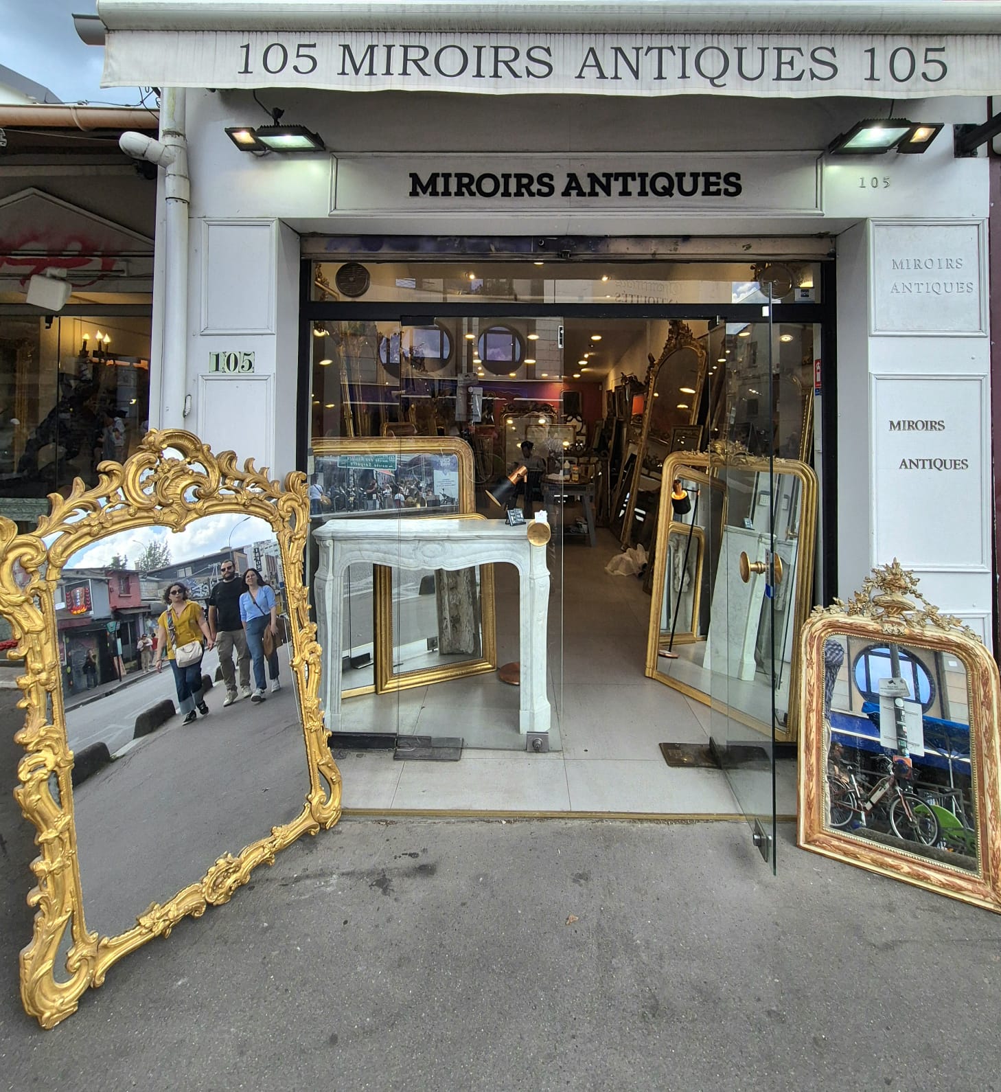 magasin miroirs antiques